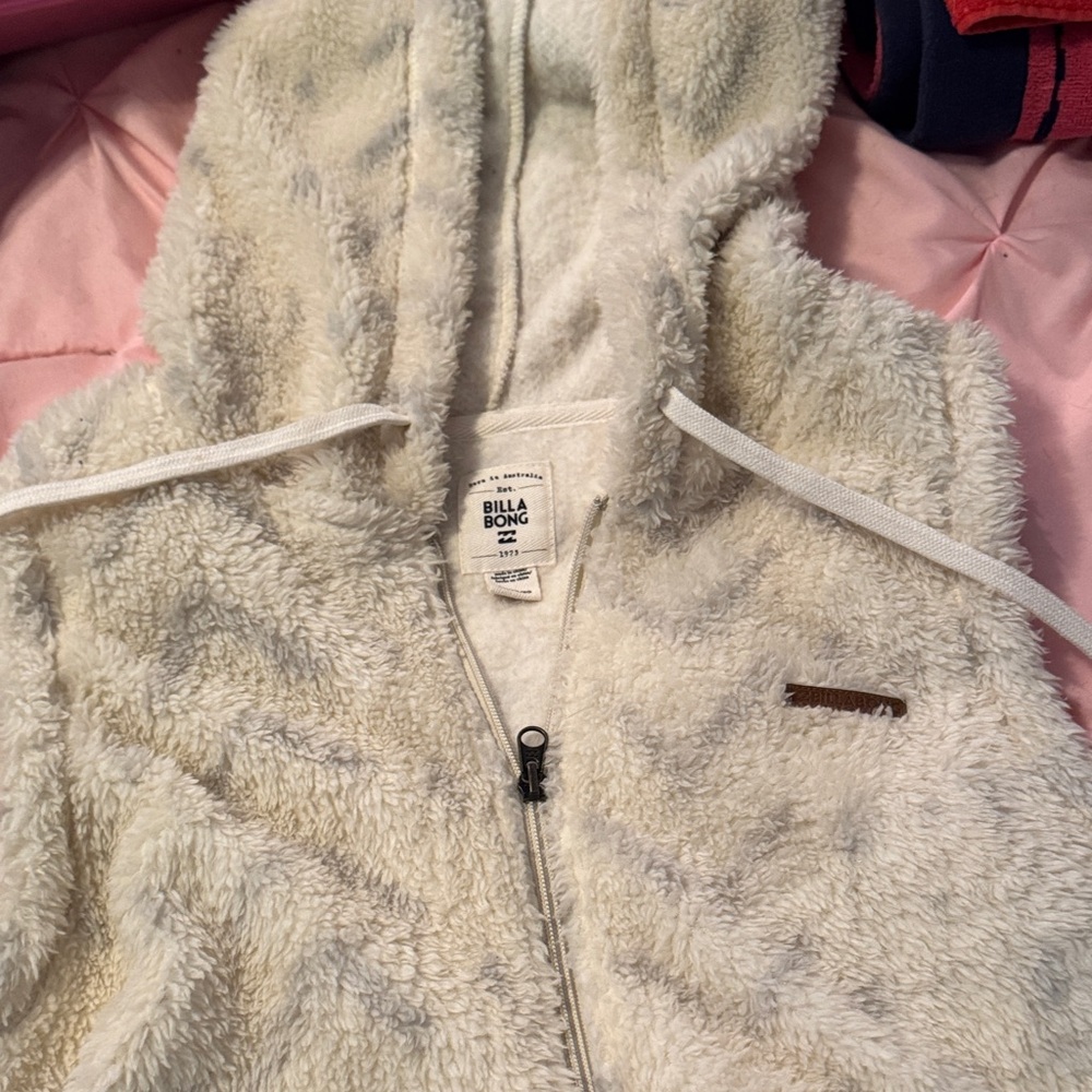 Billabong Kids Off-White Fleece Vest